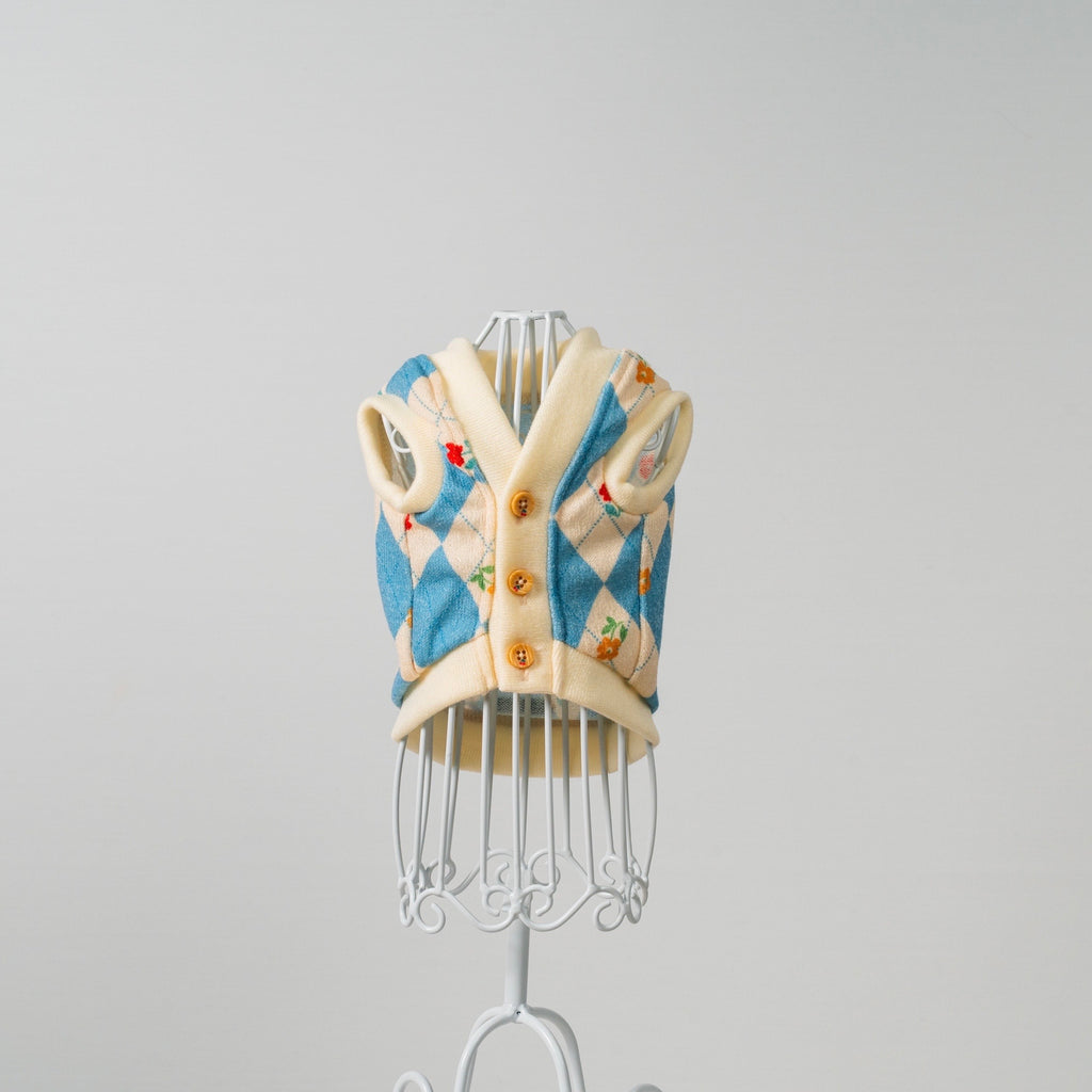 アーガイル柄ベスト