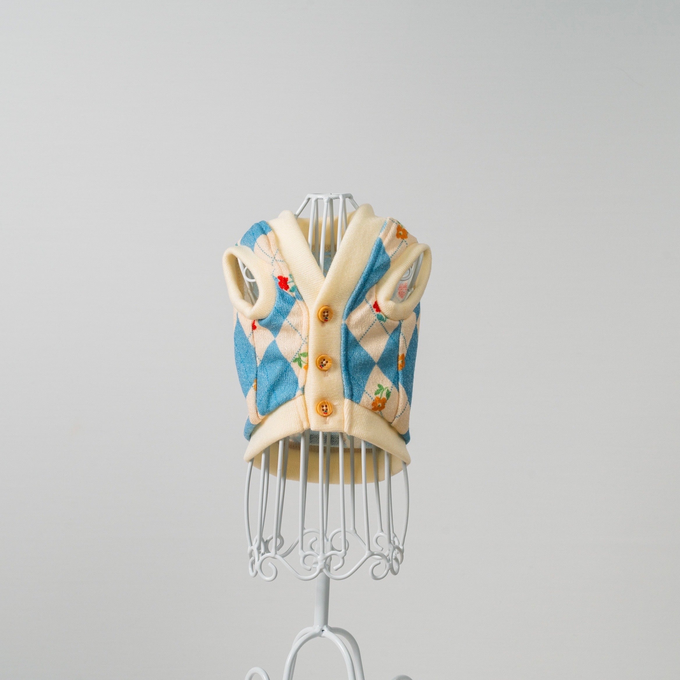 アーガイルぴこベスト