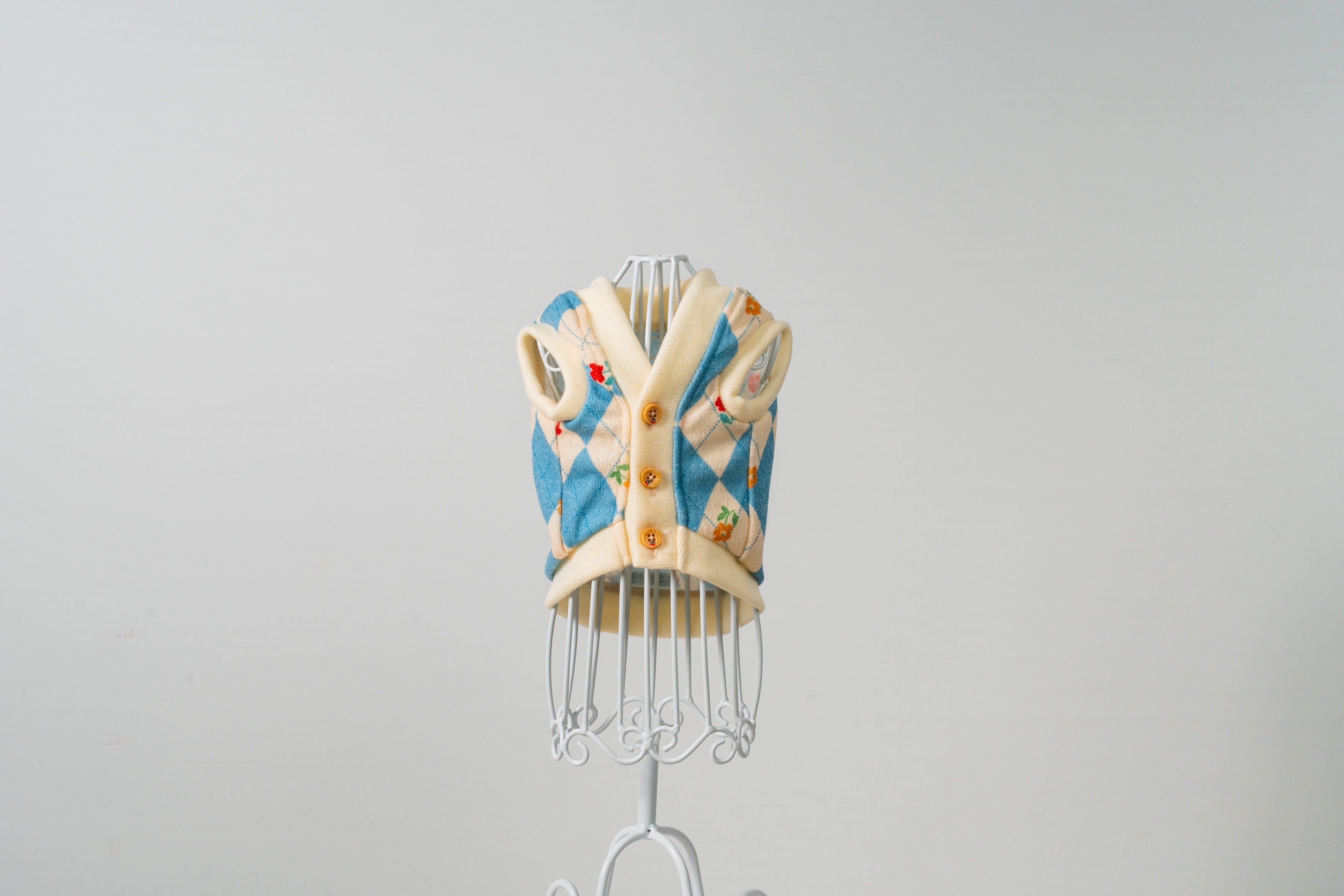 アーガイルぴこベスト